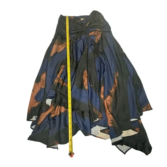 NWT Free People x House of AAMA Starry Eyes Handkerchief MIDI Skirt S