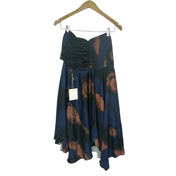 NWT Free People x House of AAMA Starry Eyes Handkerchief MIDI Skirt S