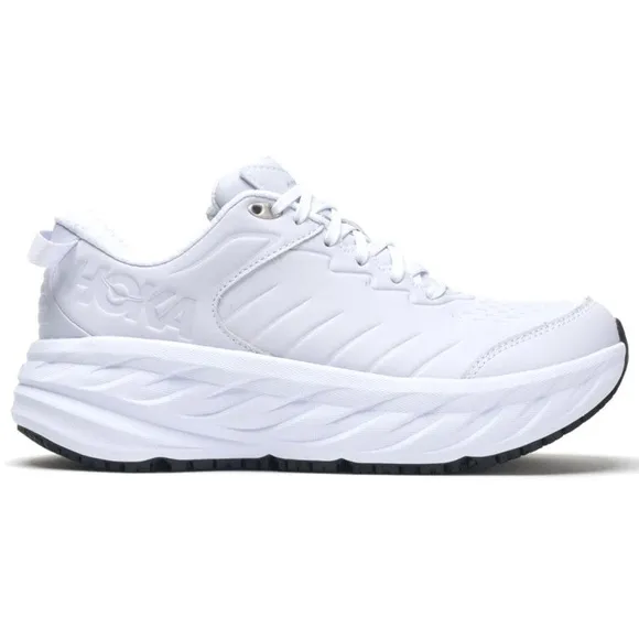 NWT Hoka Bondi SR Men's Low-Top Slip Resistant Sneakers in White