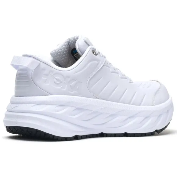 NWT Hoka Bondi SR Men's Low-Top Slip Resistant Sneakers in White