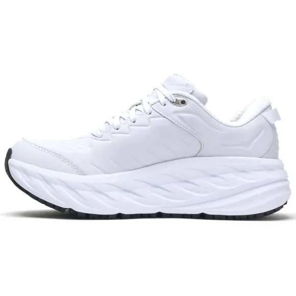 NWT Hoka Bondi SR Men's Low-Top Slip Resistant Sneakers in White