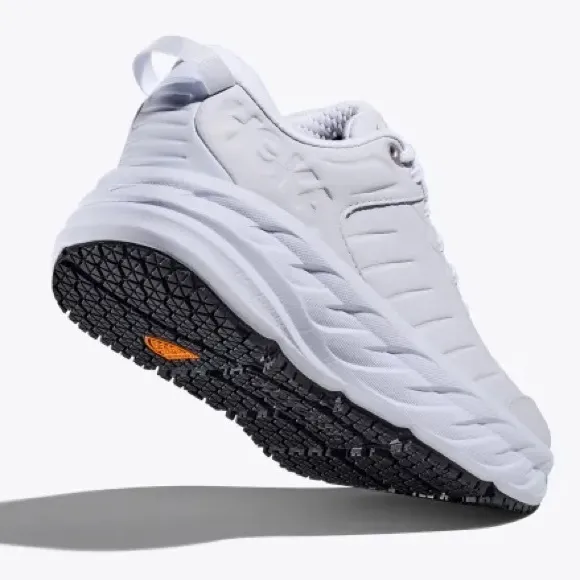 NWT Hoka Bondi SR Men's Low-Top Slip Resistant Sneakers in White