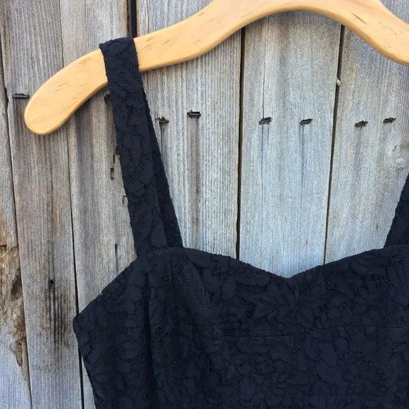 NWT J. Crew Collection Sleeveless Lace Dress Black