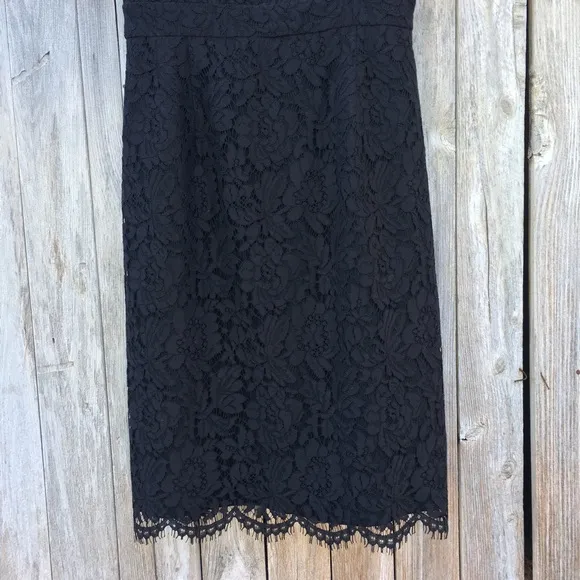 NWT J. Crew Collection Sleeveless Lace Dress Black