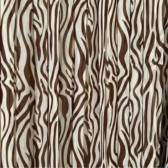 NWT Joie pleated zebra animal print maxi skirt size M