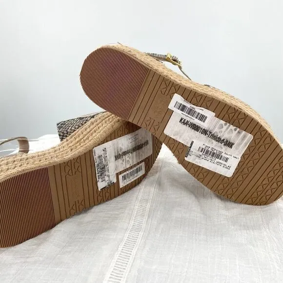 NWT KAANAS Women's Trinidad Espadrille Platofrm Wedge Ankle Strap Sandal Size 7
