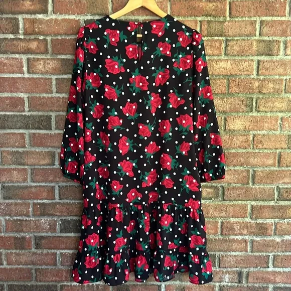 NWT Kate Spade Rose Dot Toss Shift Dress Size L