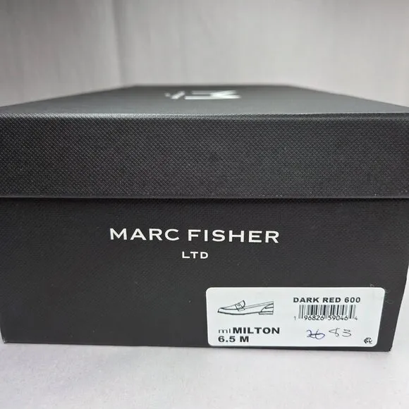 NWT Marc Fisher Women's Dark Red Milton Loafers