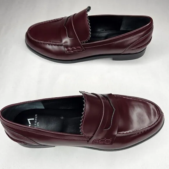 NWT Marc Fisher Women's Dark Red Milton Loafers