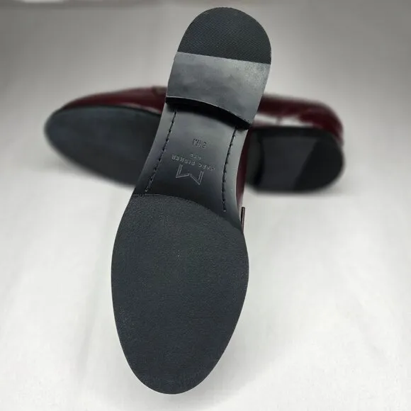 NWT Marc Fisher Women's Dark Red Milton Loafers