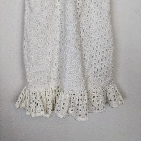 NWT MinkPink White Eyelet Cutout Juliana Anglaise Dress