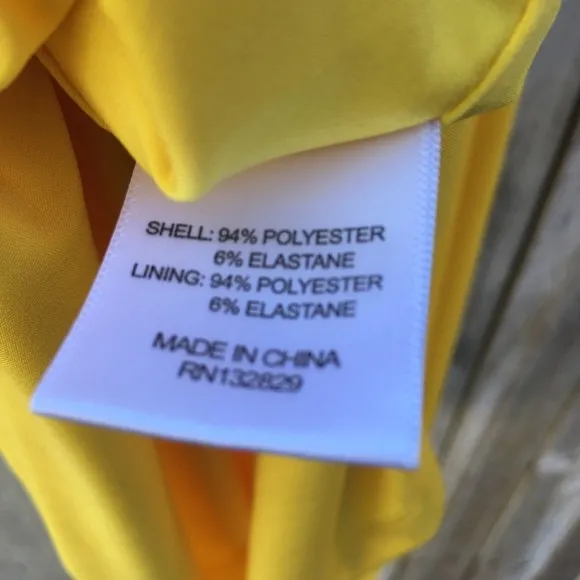 NWT NBD x Naven Grace Halter Mini Dress Yellow L