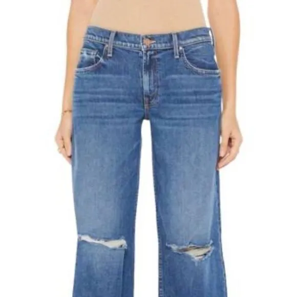 NWT NEW MOTHER down low spinner hover jean in charming locals 32