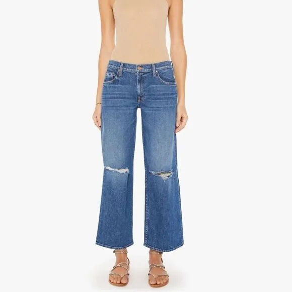 NWT NEW MOTHER down low spinner hover jean in charming locals 32