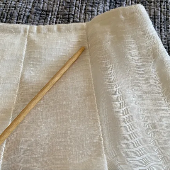 NWT Ralph Lauren Blue Label Silk &amp; Linen Ivory Cream Pleated Mini Skirt …