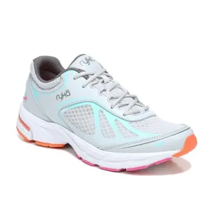 NWT Ryka Vapor Grey Infinite Plus Sneakers 7.5 Orang Pink Blue Details
