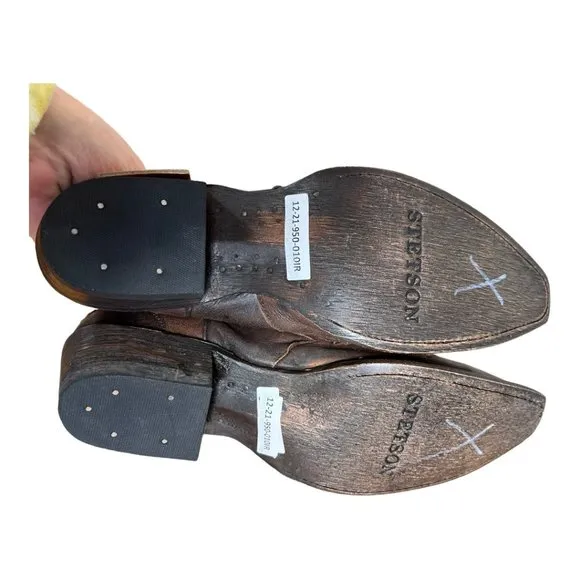 NWT Stetson Mid-Calf Snip Toe‎ Boots