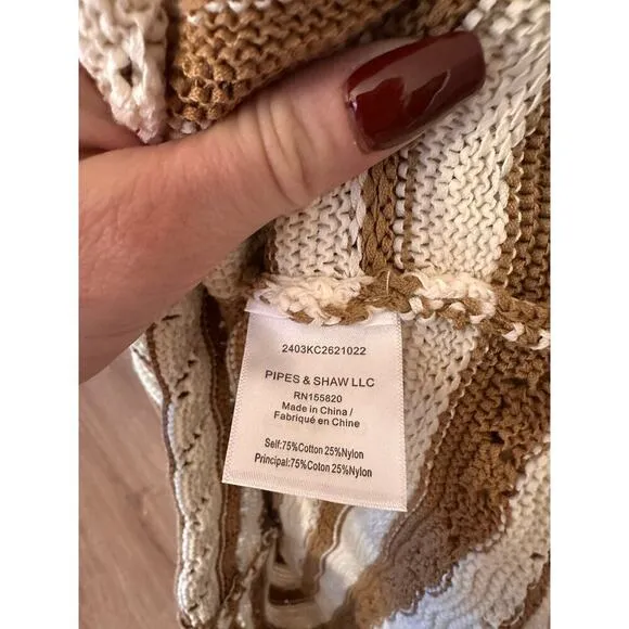 NWT Veronica Beard Templeton Crochet Dress Size XL