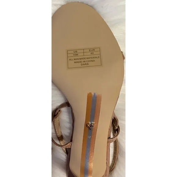 NWT Sam Edelman Dara Croc-Embossed Sandals SZ 10