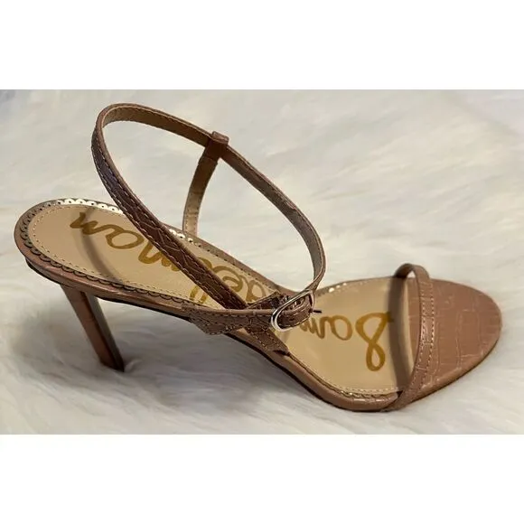 NWT Sam Edelman Dara Croc-Embossed Sandals SZ 10
