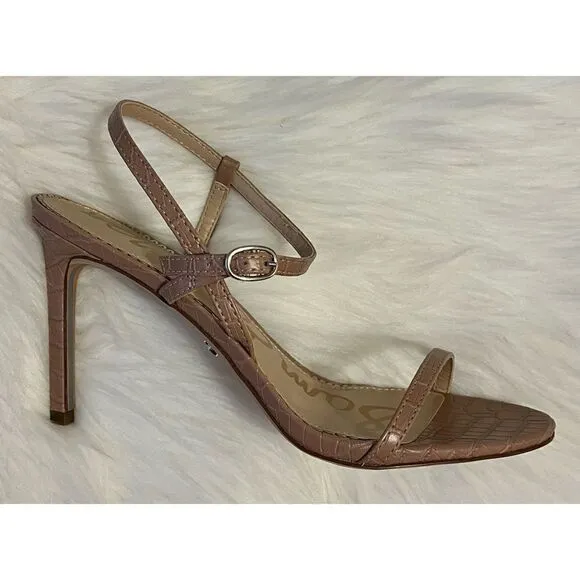 NWT Sam Edelman Dara Croc-Embossed Sandals SZ 10