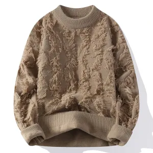 Obsidian Phoenix Luxury Hip Hop Sweater - High-Quality Soft Warm Men’s Thermal Pullover Christmas Jumper