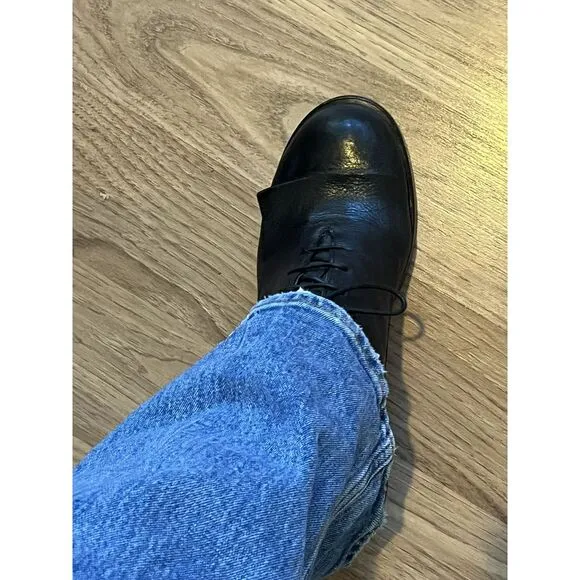 Officine Creative Women's Victoire Boots Size 40 Black Leather Chunky Heel‎