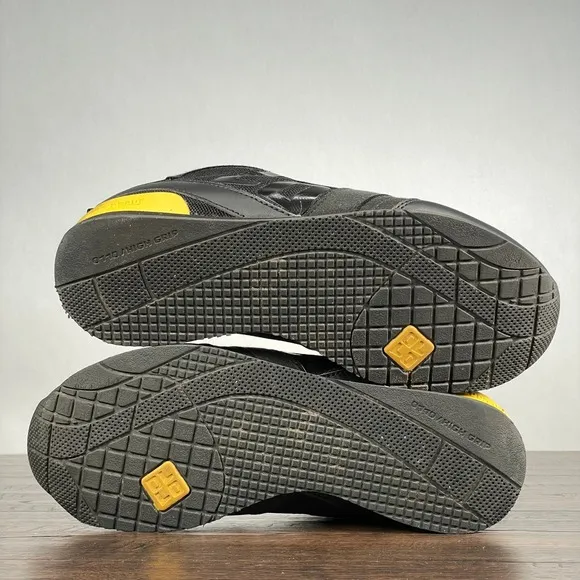 OLLO PK Sapien X Mens 9 Black Yellow Parkour High Grip Athletic Sneakers Running