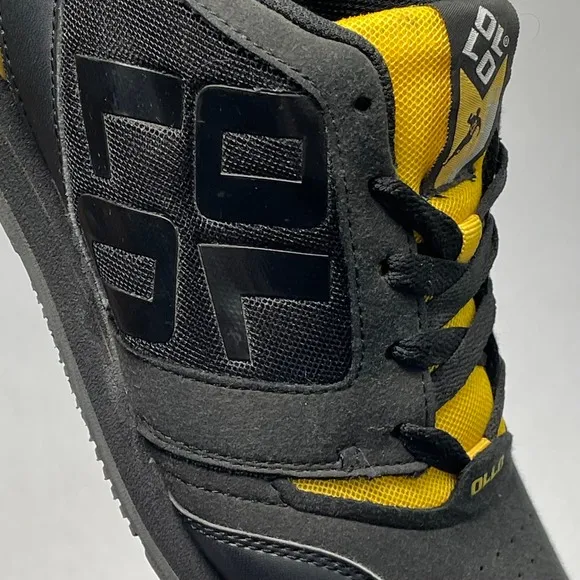 OLLO PK Sapien X Mens 9 Black Yellow Parkour High Grip Athletic Sneakers Running