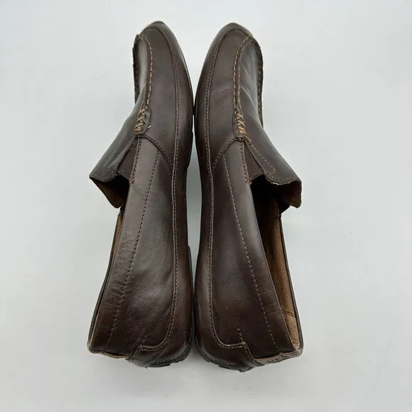 Olukai Akepa Moc Mens 13 M Brown Leather Casual Comfort Driving Loafers