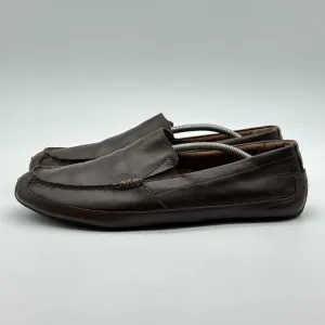 Olukai Akepa Moc Mens 13 M Brown Leather Casual Comfort Driving Loafers