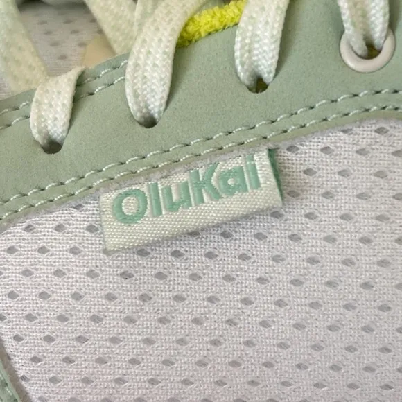 Olukai Anau Tennis Pickeball On Off Court Sneakers Pal Green White Sportswear
