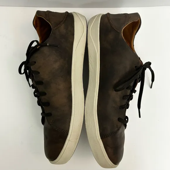 OluKai Lae‘ahi Lī ‘Ili Leather Waterproof Brown Casual Sneakers Men's Size 10