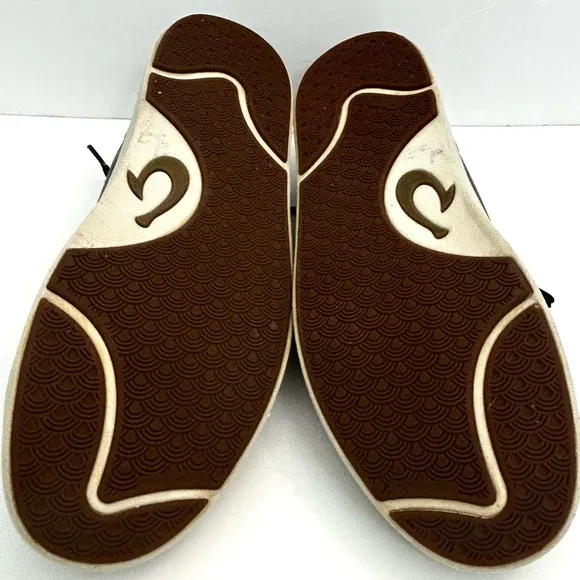 OluKai Lae‘ahi Lī ‘Ili Leather Waterproof Brown Casual Sneakers Men's Size 10