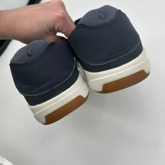 OLUKAI Lae'ahi Men's Slip On Sneakers Slide Combo Navy Blue Size 14