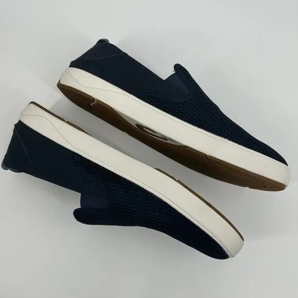 OLUKAI Lae'ahi Men's Slip On Sneakers Slide Combo Navy Blue Size 14