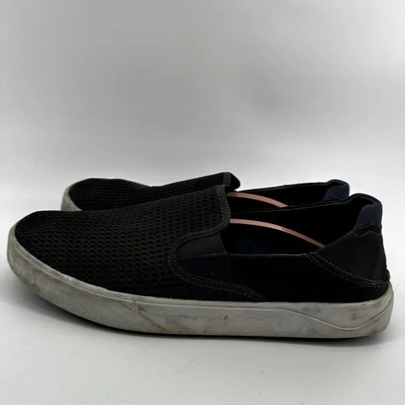 Olukai Lae‘ahi Slip On Sneakers Mesh Water Resistant Microfiber Pavement 10.5