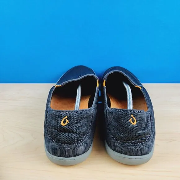 Olukai Nohea Mesh Mens Size 16 Slip on Shoes Charcoal gray driving Loafers 10188