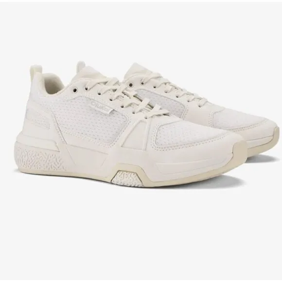 Olukai White Anau Men's Court Sneakers Size M12 10545-WBWB