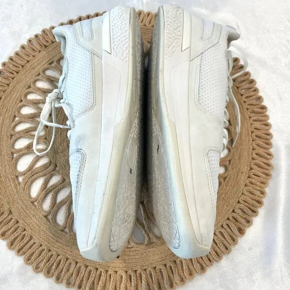 Olukai White Anau Men's Court Sneakers Size M12 10545-WBWB