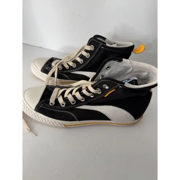 ONCEPT Bogota High Top Sneakers Size 9.5 Black Yellow