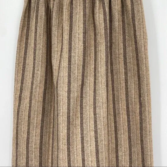 Oscar de la Renta wool blend vintage retro skirt  side button closure size 7/8