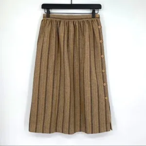 Oscar de la Renta wool blend vintage retro skirt  side button closure size 7/8