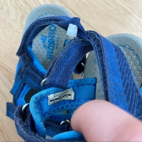 OshKosh Blue Sandals Sz 6 Blue Boys Outdoors Baby Open Toe
