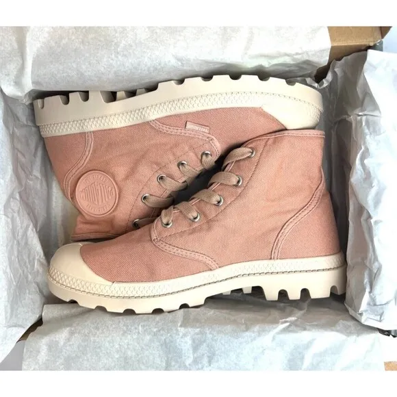Palladium Boots PAMPA HI ROSE BRICK Chunky Platform Retro Women’s 8.5 New