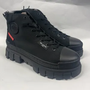 Palladium Boots Womens 9.5 Black Chunky Platform Streetwear Revolt Hi TX