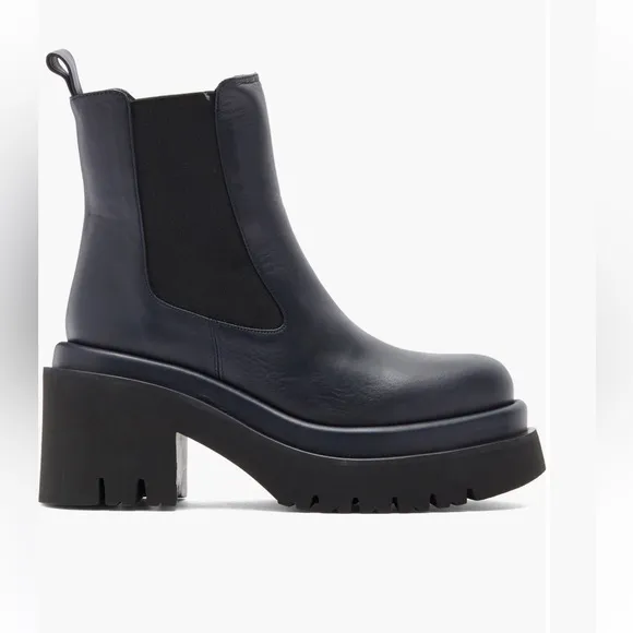 Paloma Barcelo Black Chunky Combat Boots (EU 38 US 7.5-8)