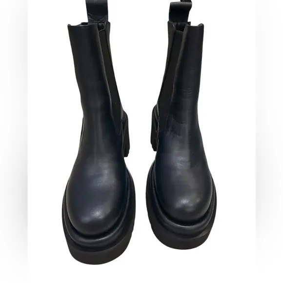 Paloma Barcelo Black Chunky Combat Boots (EU 38 US 7.5-8)