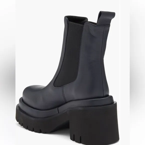 Paloma Barcelo Black Chunky Combat Boots (EU 38 US 7.5-8)