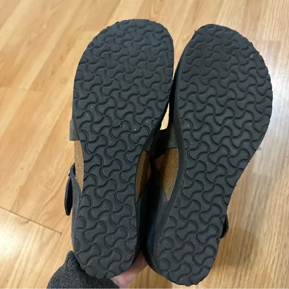 Papillio by Birkenstock slate gray wedge platform sandal size 37 summer
